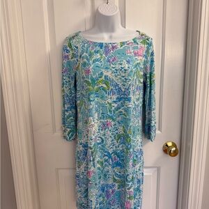 Lilly Pulitzer Women's Blue Floral Dress